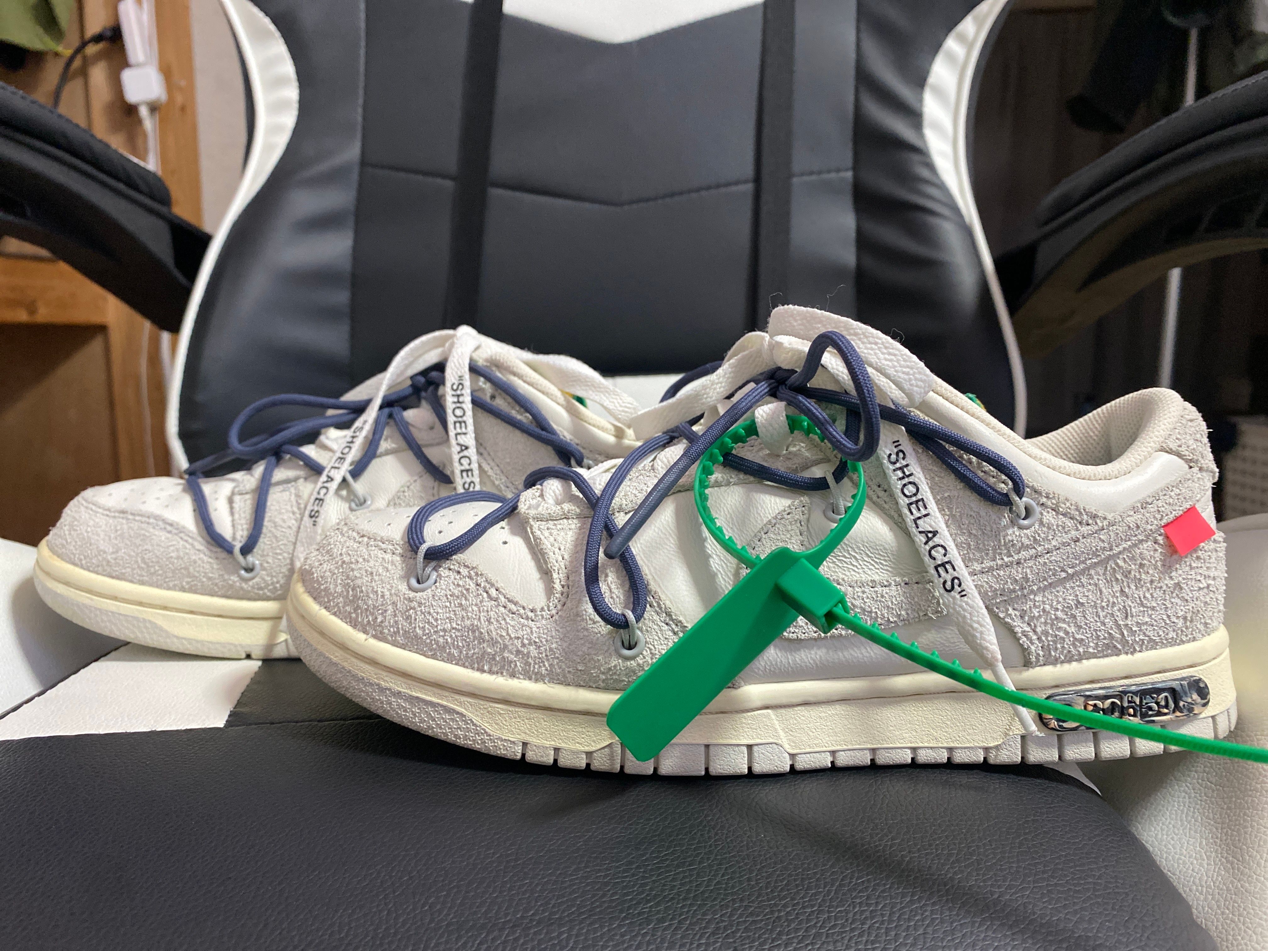 Off-White × Nike Dunk Low "Sail/Neutral Grey/Gridiron"