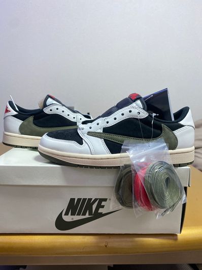 Travis Scott × Nike Women's Air Jordan 1 Low OG "Medium Olive"