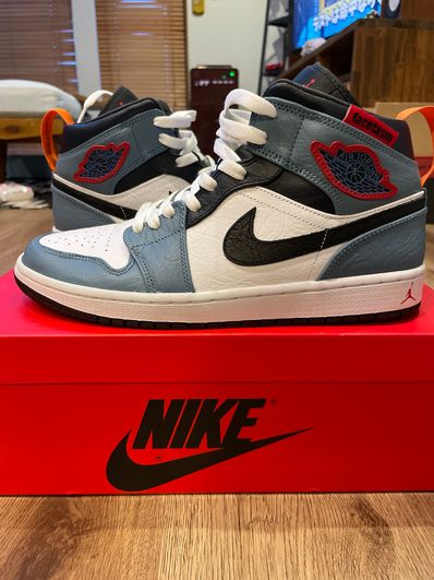 FACETASM × Nike Air Jordan 1 Mid "White/Navy"