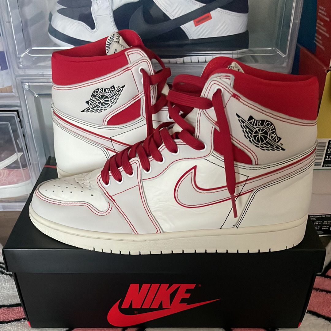 Nike Air Jordan 1 Retro High OG "Sail/University Red"     