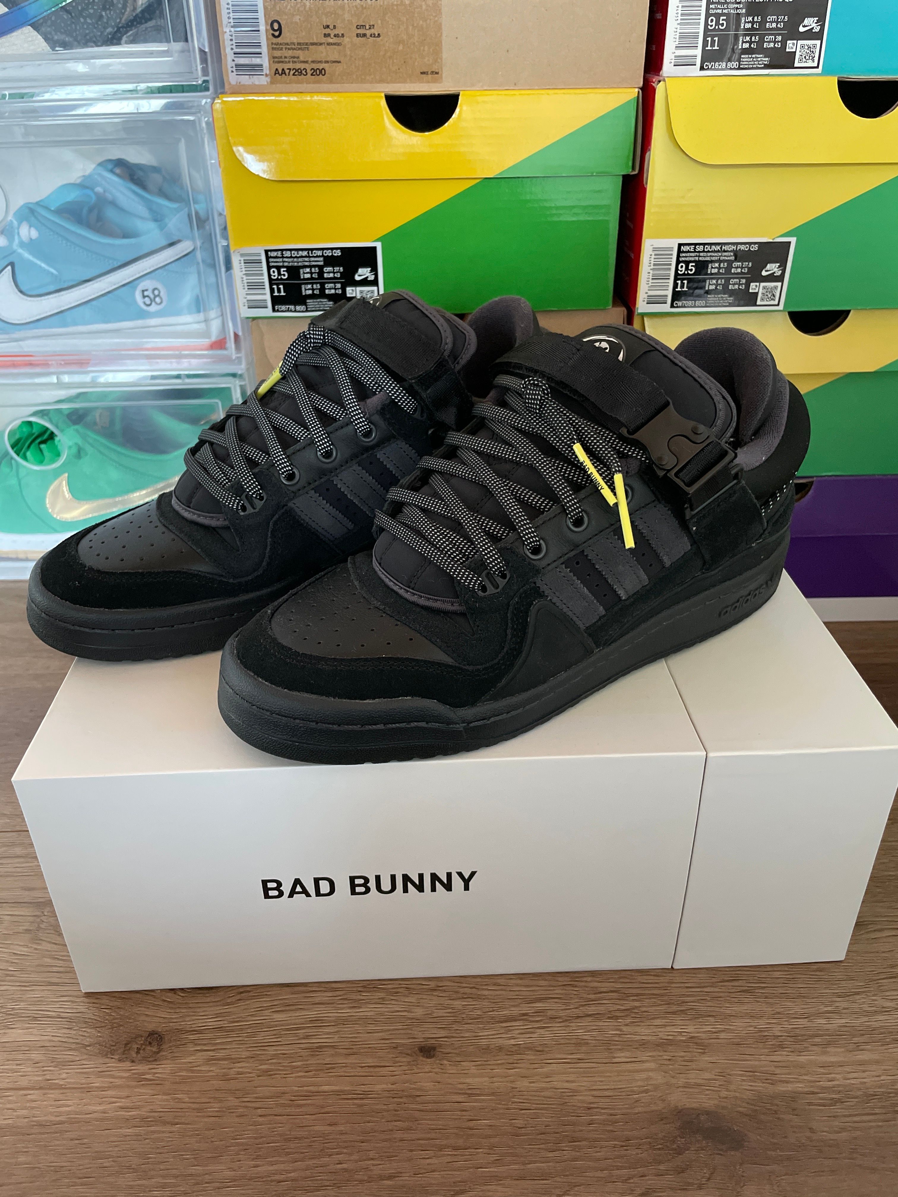 Bad Bunny × adidas Forum 84 Low "Core Black"