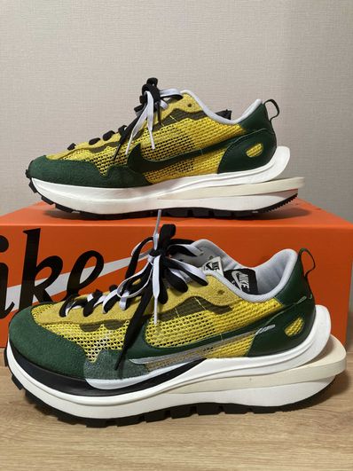 sacai × Nike Vapor Waffle "Tour Yellow/Stadium Green-Sail"