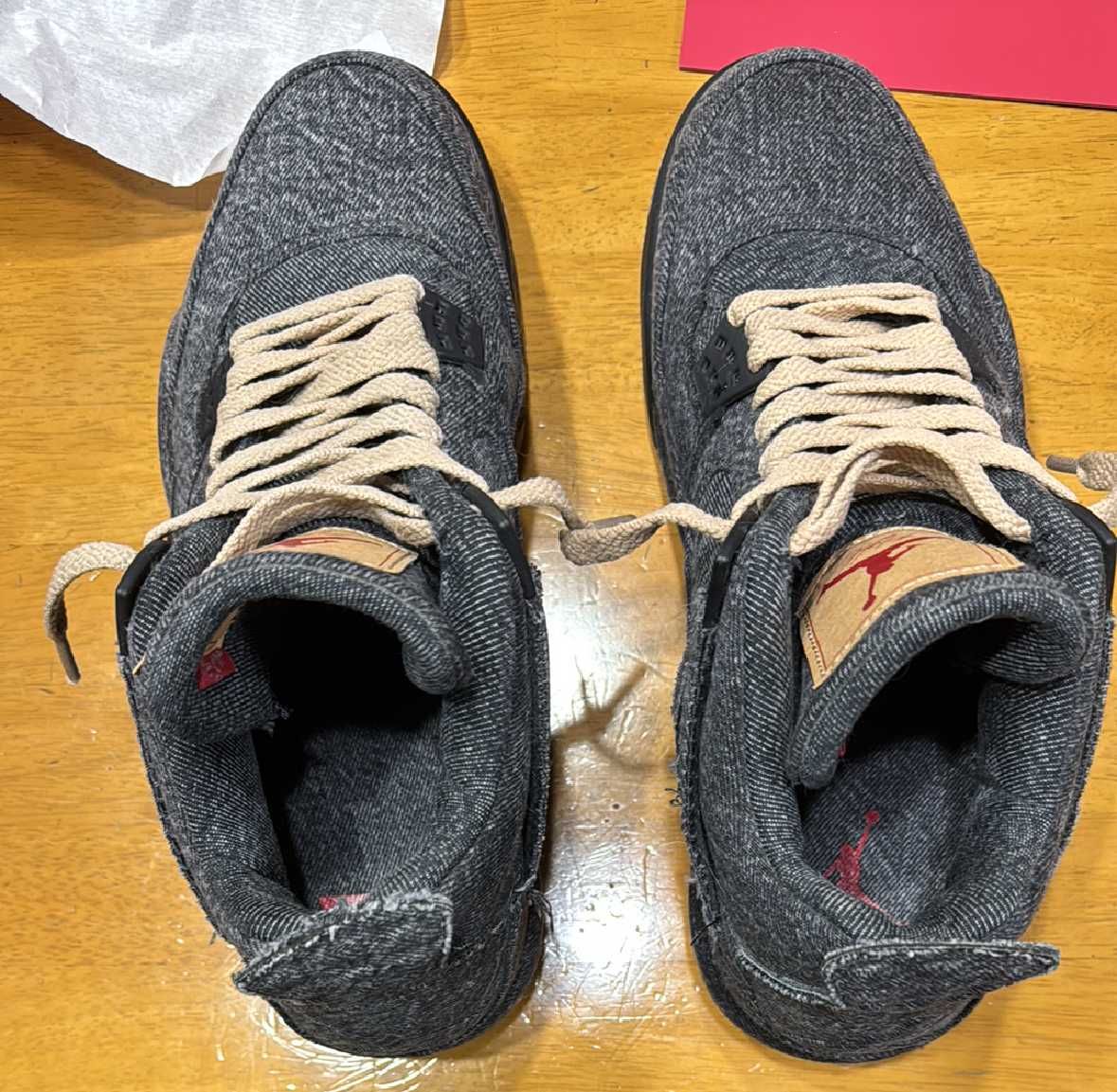 Nike × Levi's Air Jordan 4 "Black Denim" (Tag: LEVIS®)