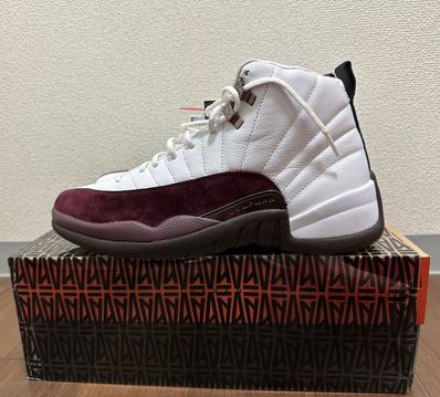 A Ma Maniere × Nike Women's Air Jordan 12 "White and Burgundy Crush"