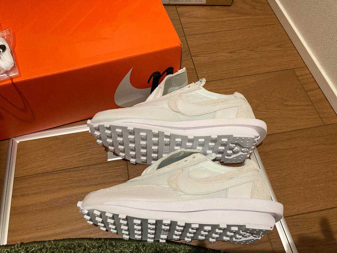 sacai × Nike LDV Waffle "Triple White"