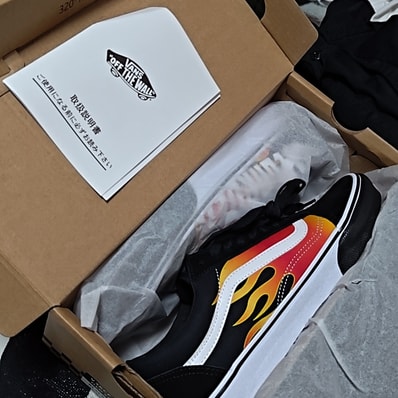 ELLEGARDEN × Vans Old Skool "Black/Flame" (V36CF ELLE)