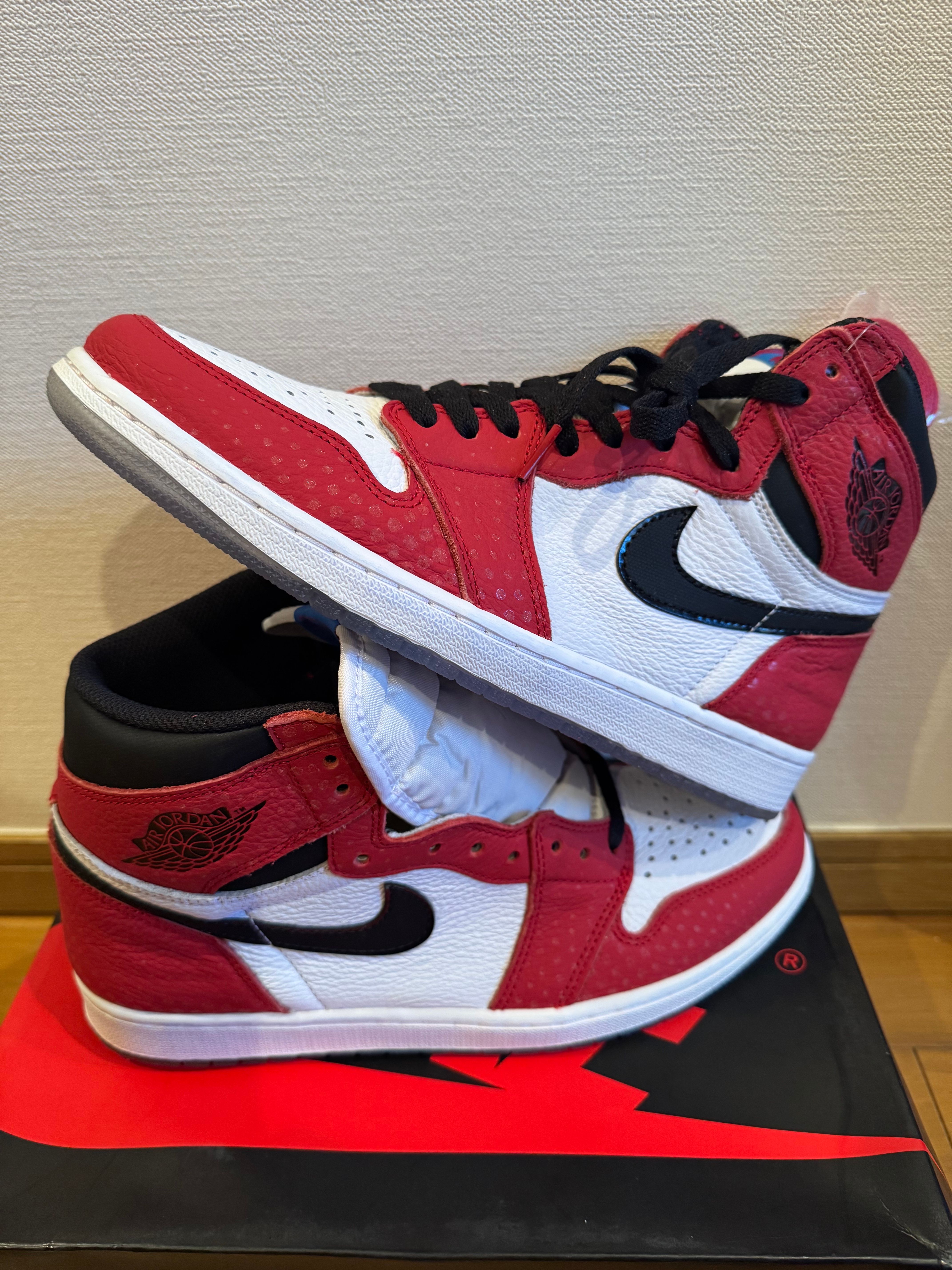 Spiderman × Nike Air Jordan 1 Origin Story "Gym Red/White/Photo Blue/Black"