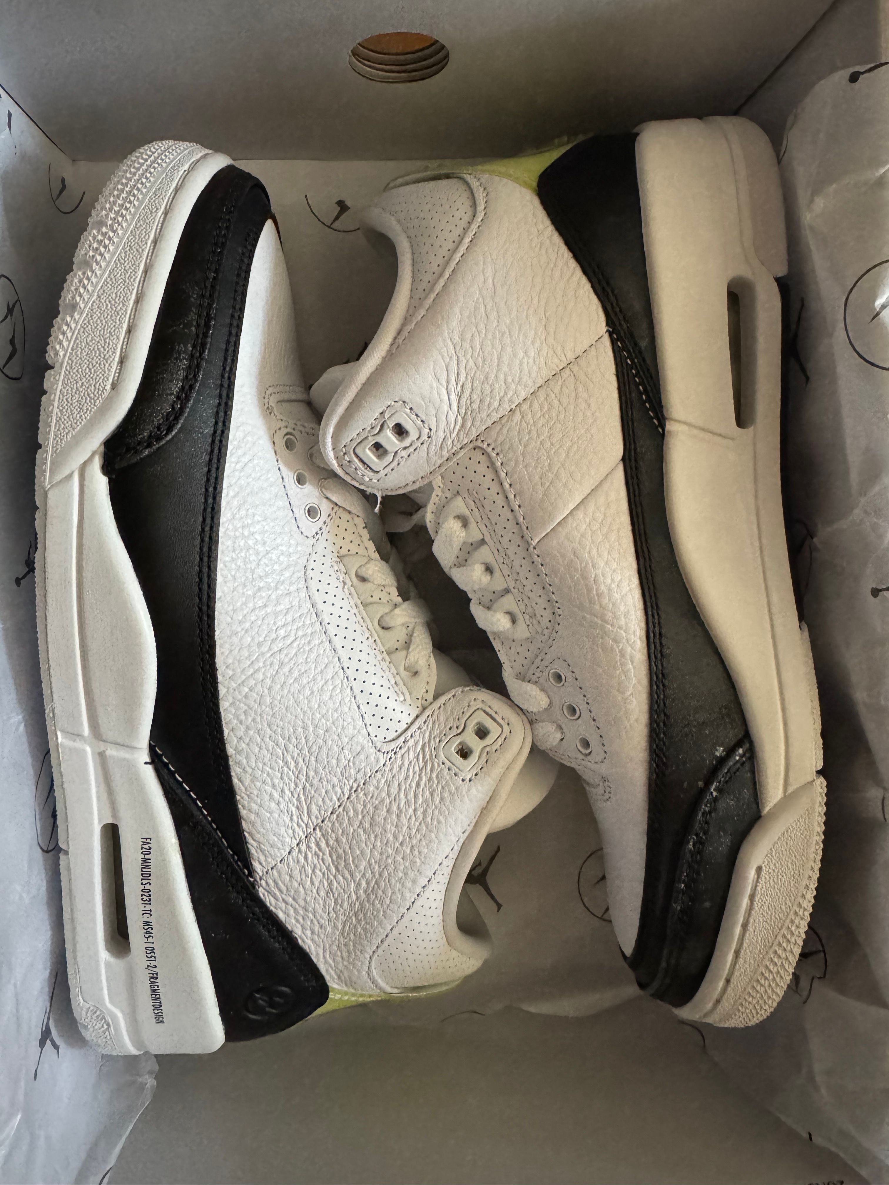 Fragment × Nike Air Jordan 3 "White/Black"