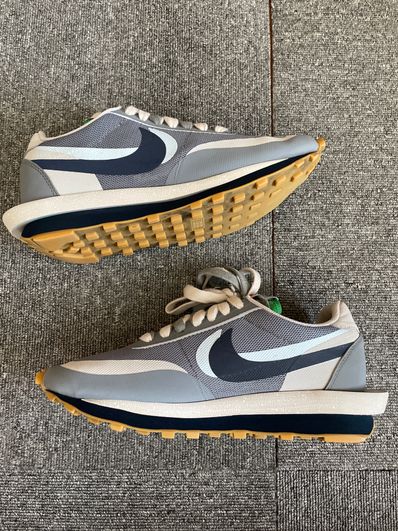 CLOT × Sacai × Nike LD Waffle "Grey Obsidian/Cool Grey"