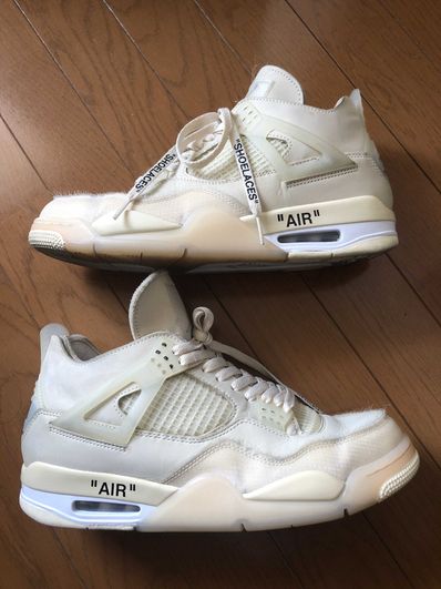 Off-White × Nike Women's Air Jordan 4 SP "Sail"