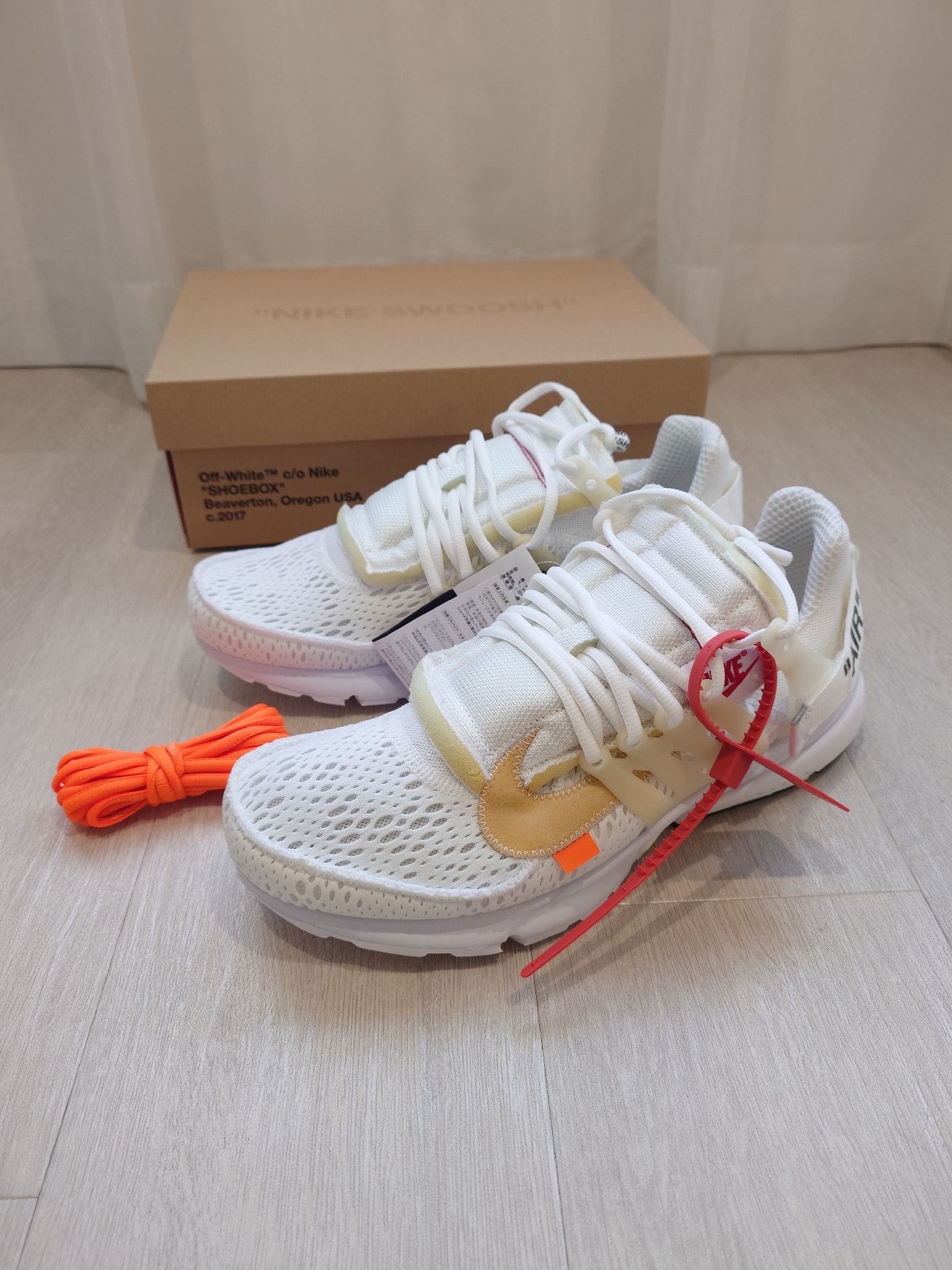 Off-White × Nike Air Presto "White/Black/Cone"