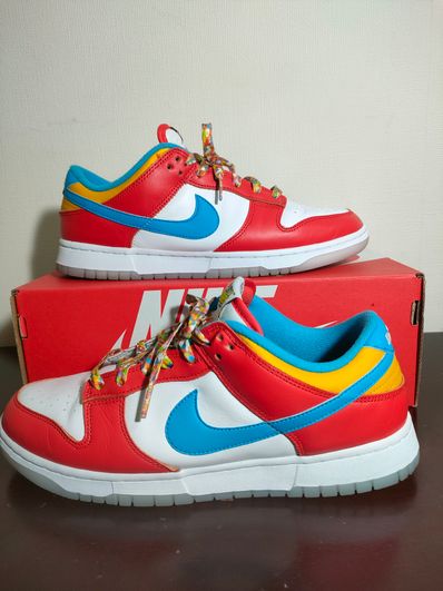 FRUiTY PEBBLESTM × Nike Dunk Low QS "Habanero Red/Dark Sulfur/Laser Blue"