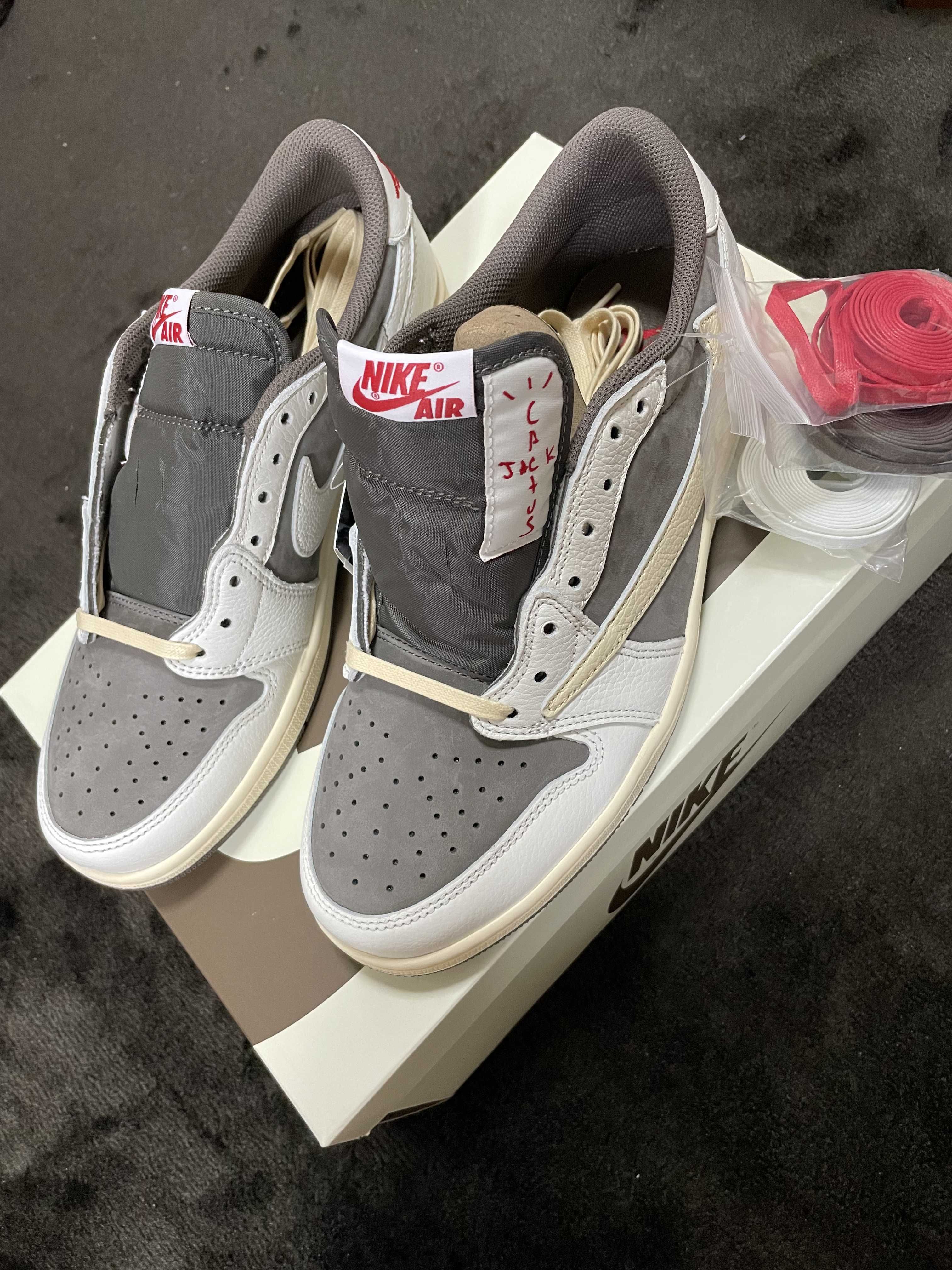 Travis Scott × Nike Air Jordan 1 Low OG SP "Reverse Mocha/Sail and Ridgerock"