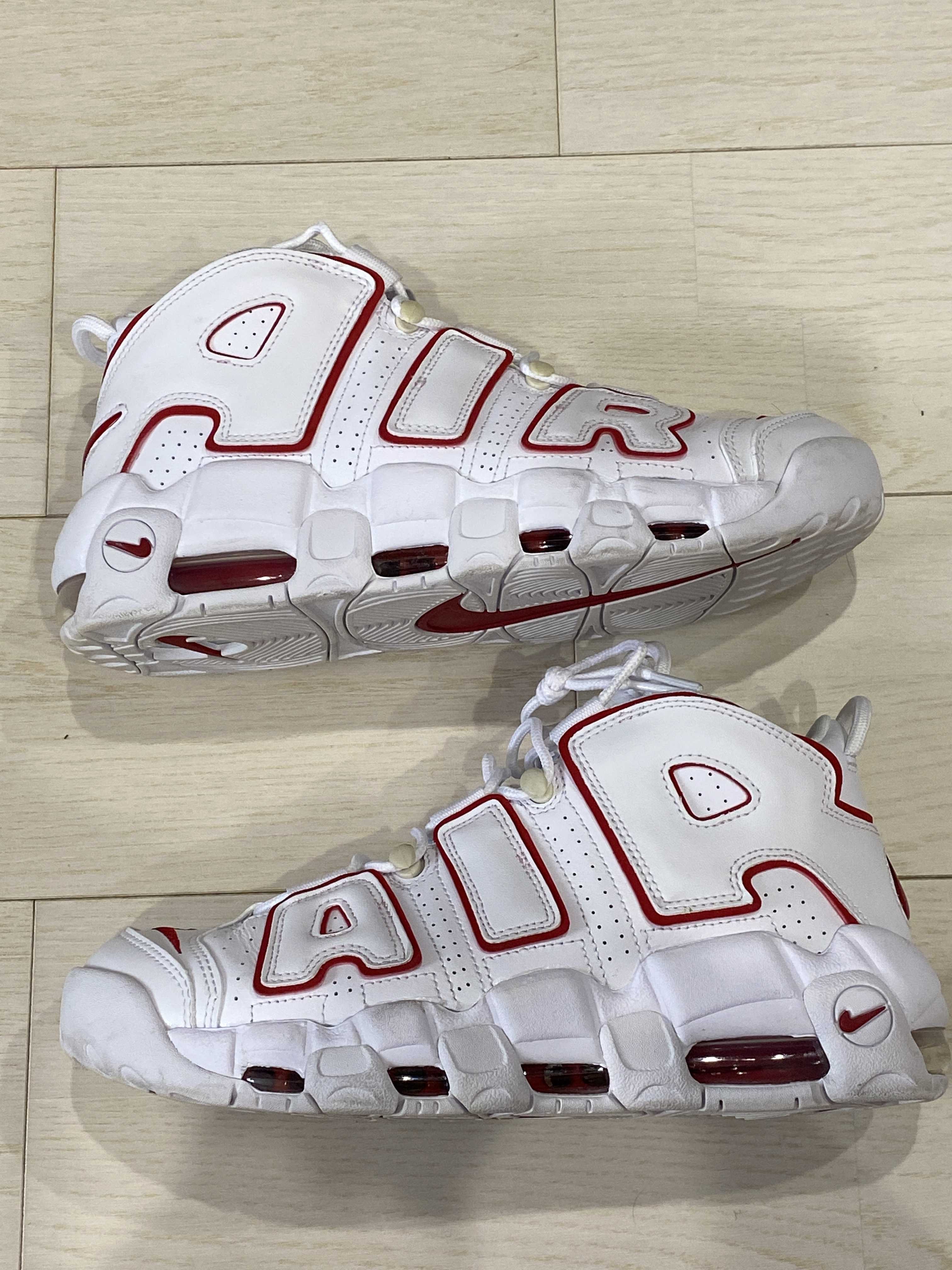 NIKE AIR MORE UPTEMPO "WHITE/VARSITY RED" (2021)