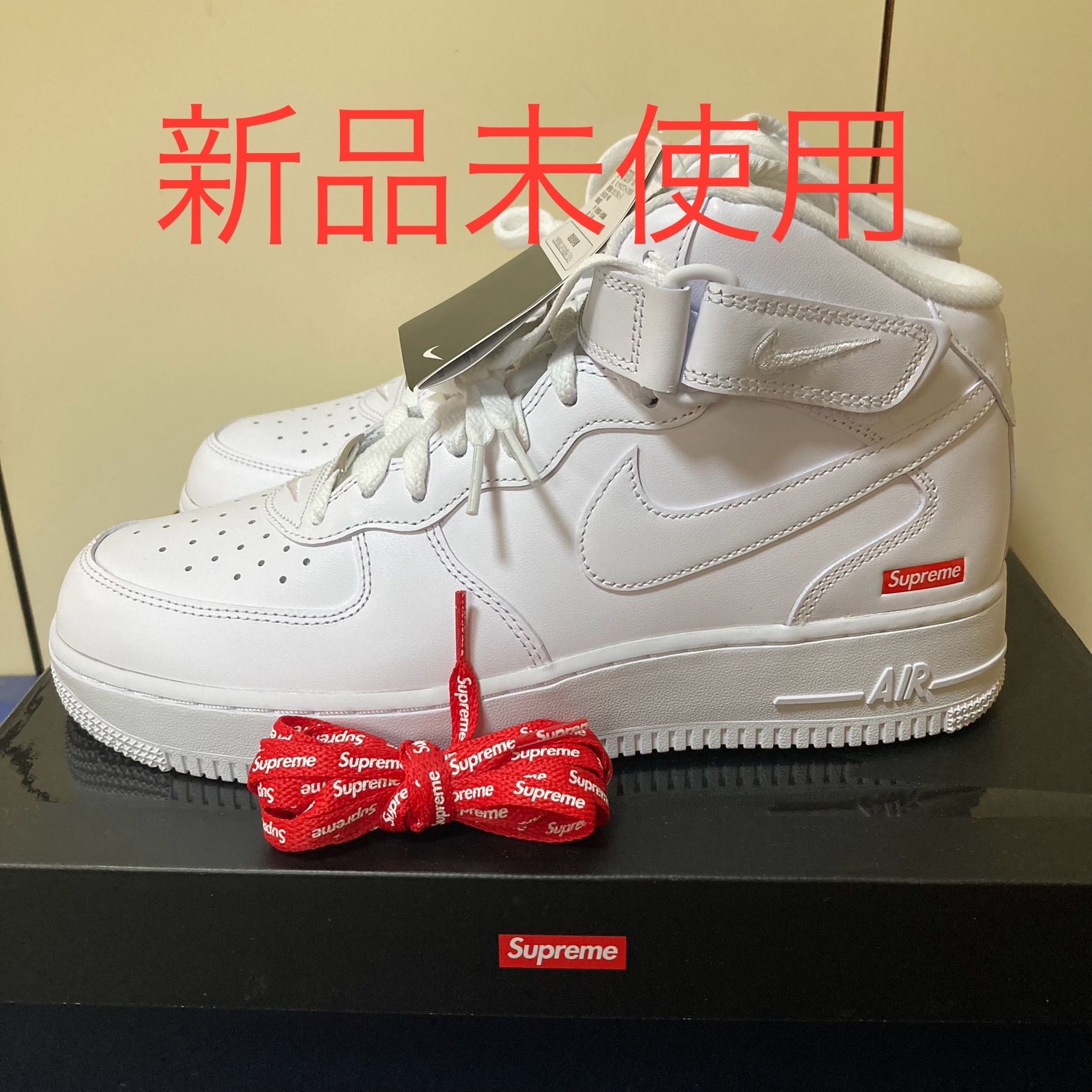 Supreme × Nike Air Force 1 Mid "White" FW24