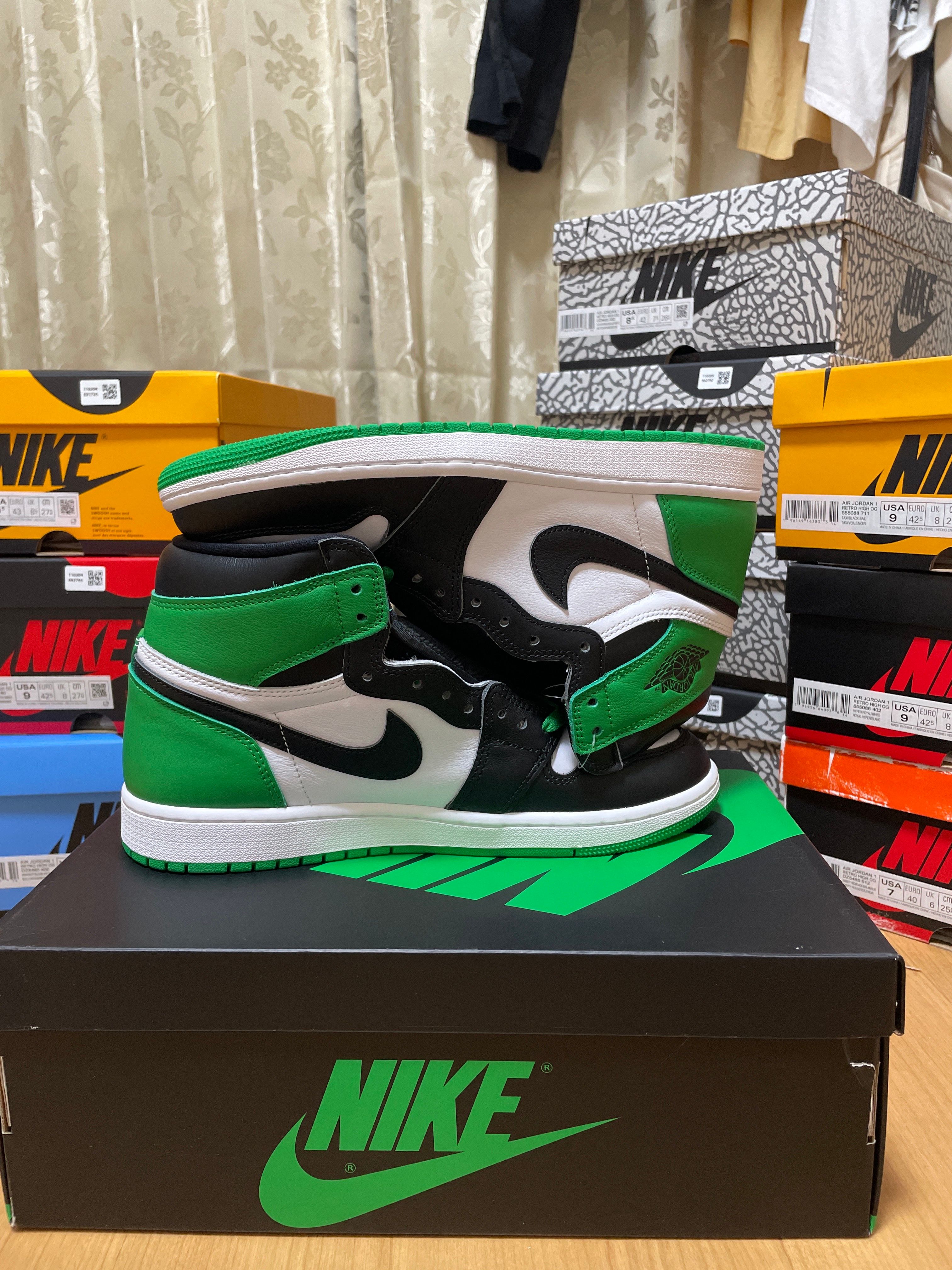 Nike Air Jordan 1 Retro High OG "Celtics/Black and Lucky Green" (2023)