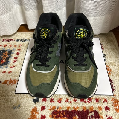 Stone Island × New Balance 574 Legacy "Dark Green"