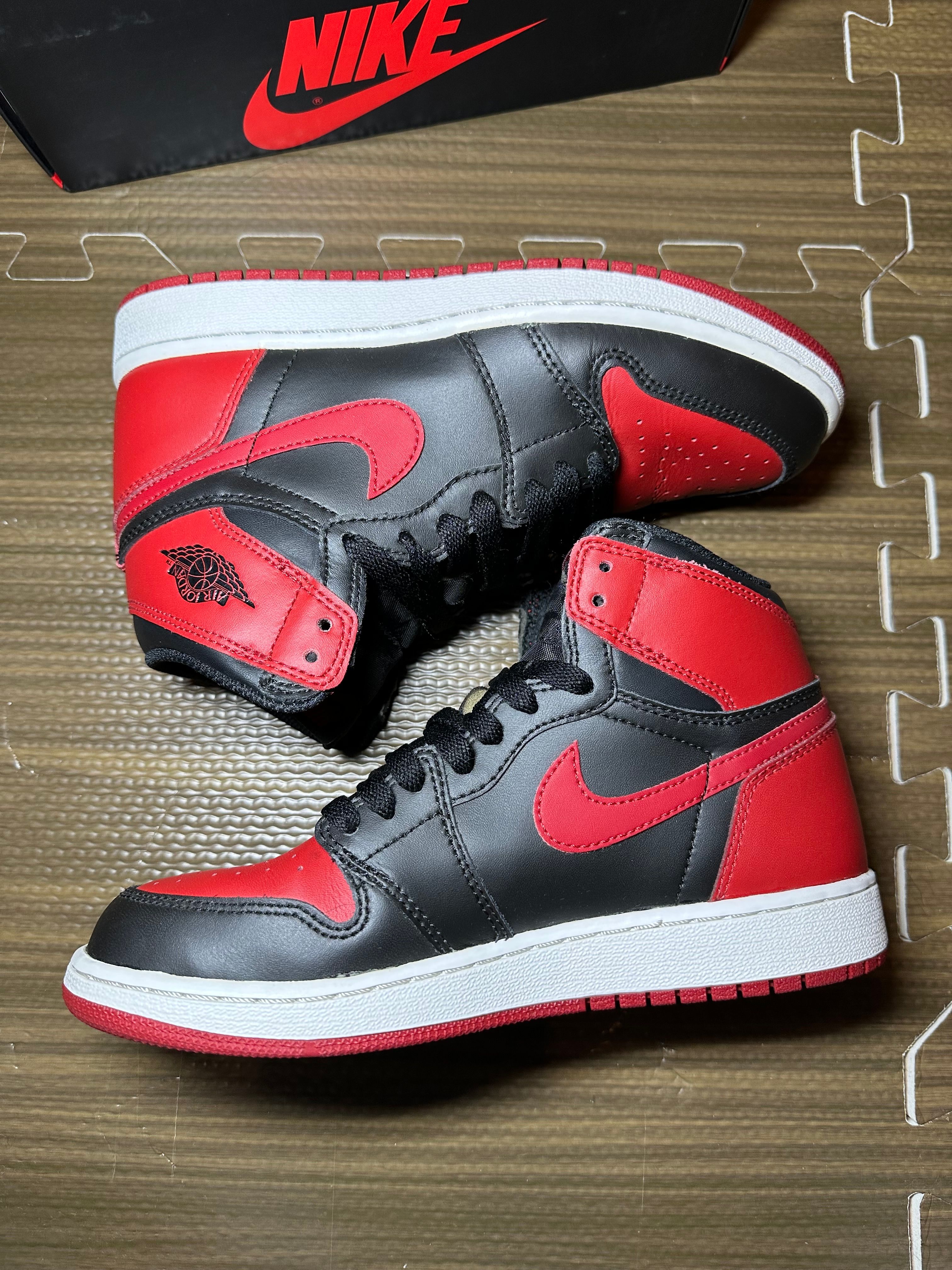 Nike GS Air Jordan 1 Retro High BRED 2016 "BANNED"