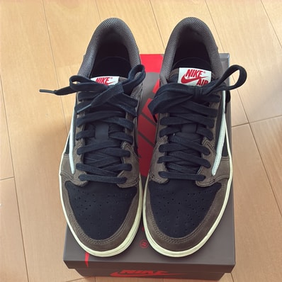 Travis Scott × Nike Air Jordan 1 Low OG SP-T "Black/Dark Mocha"