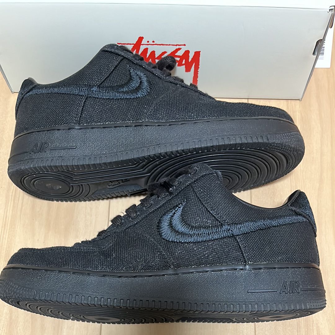 Stussy × Nike Air Force 1 Low "Triple Black"