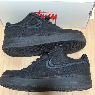 Stussy × Nike Air Force 1 Low "Triple Black"