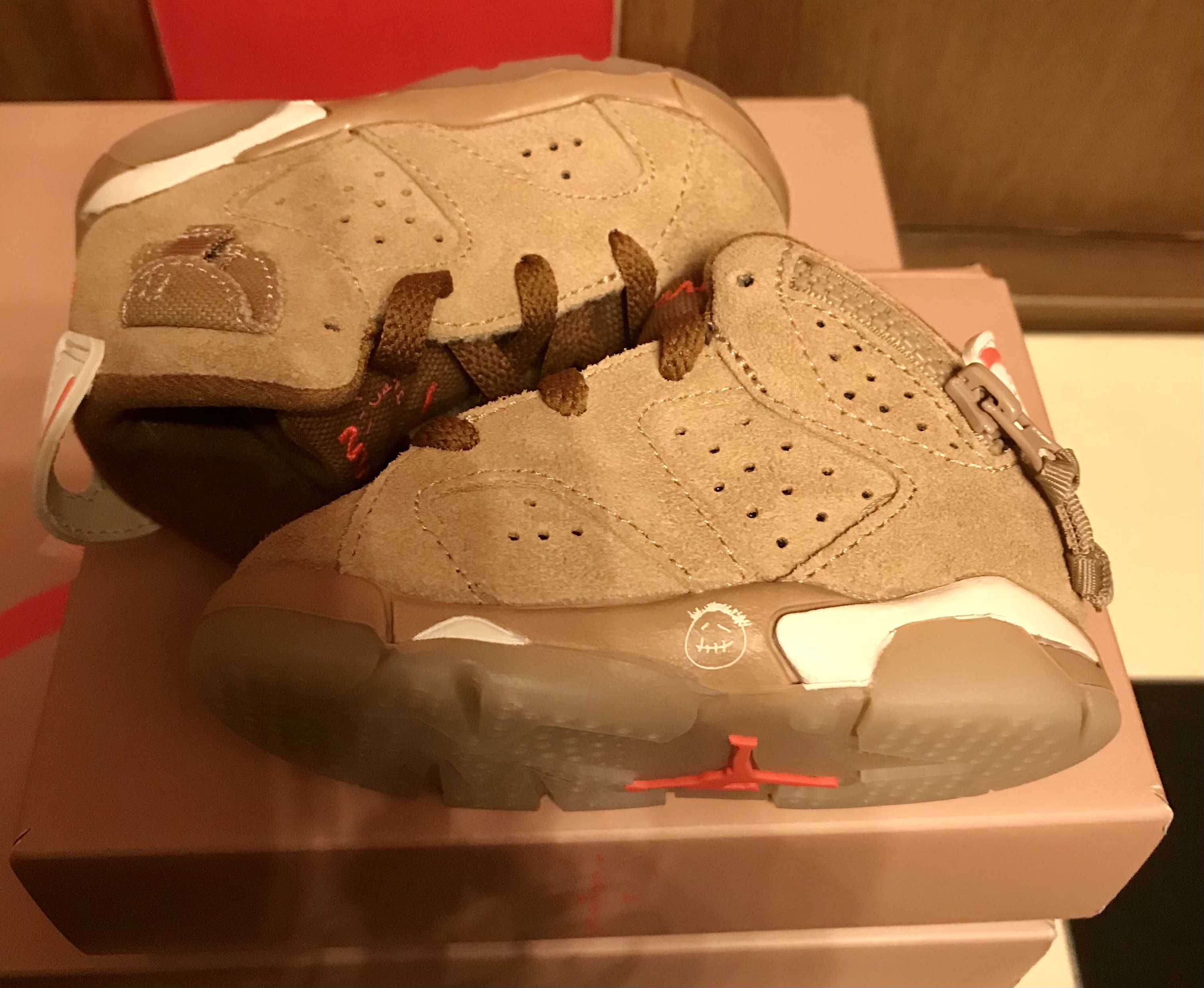 Travis Scott  × Nike TD Air Jordan 6 "British Khaki"