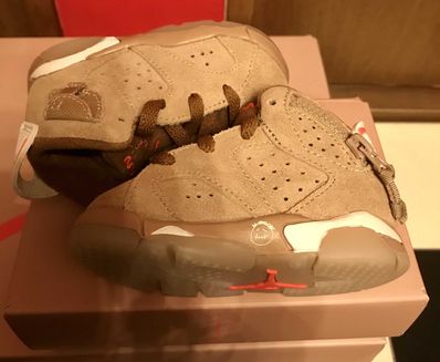 Travis Scott × Nike TD Air Jordan 6 "British Khaki"