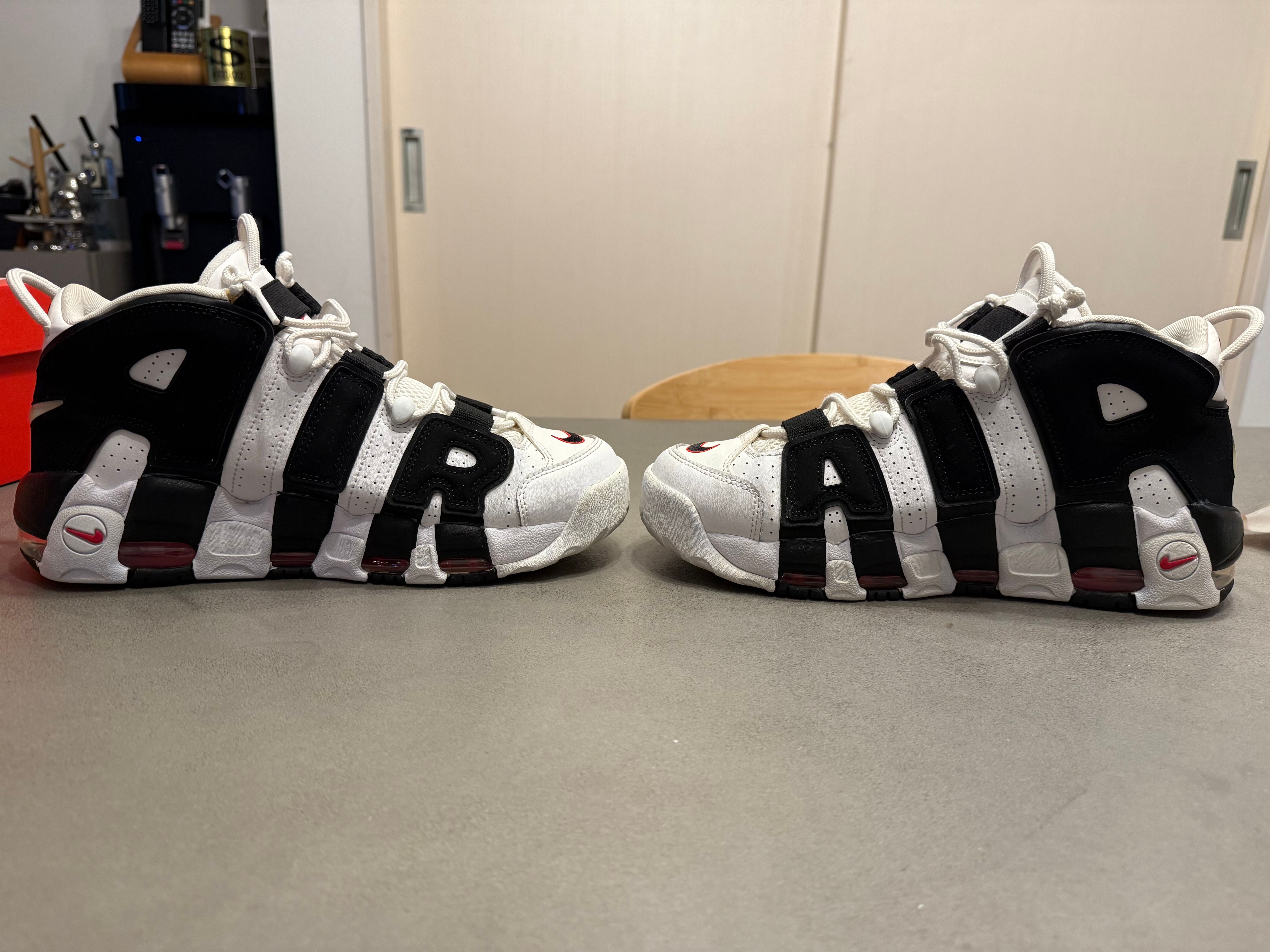 Nike Air More up Tempo "White/Black/University Red"(~2018)