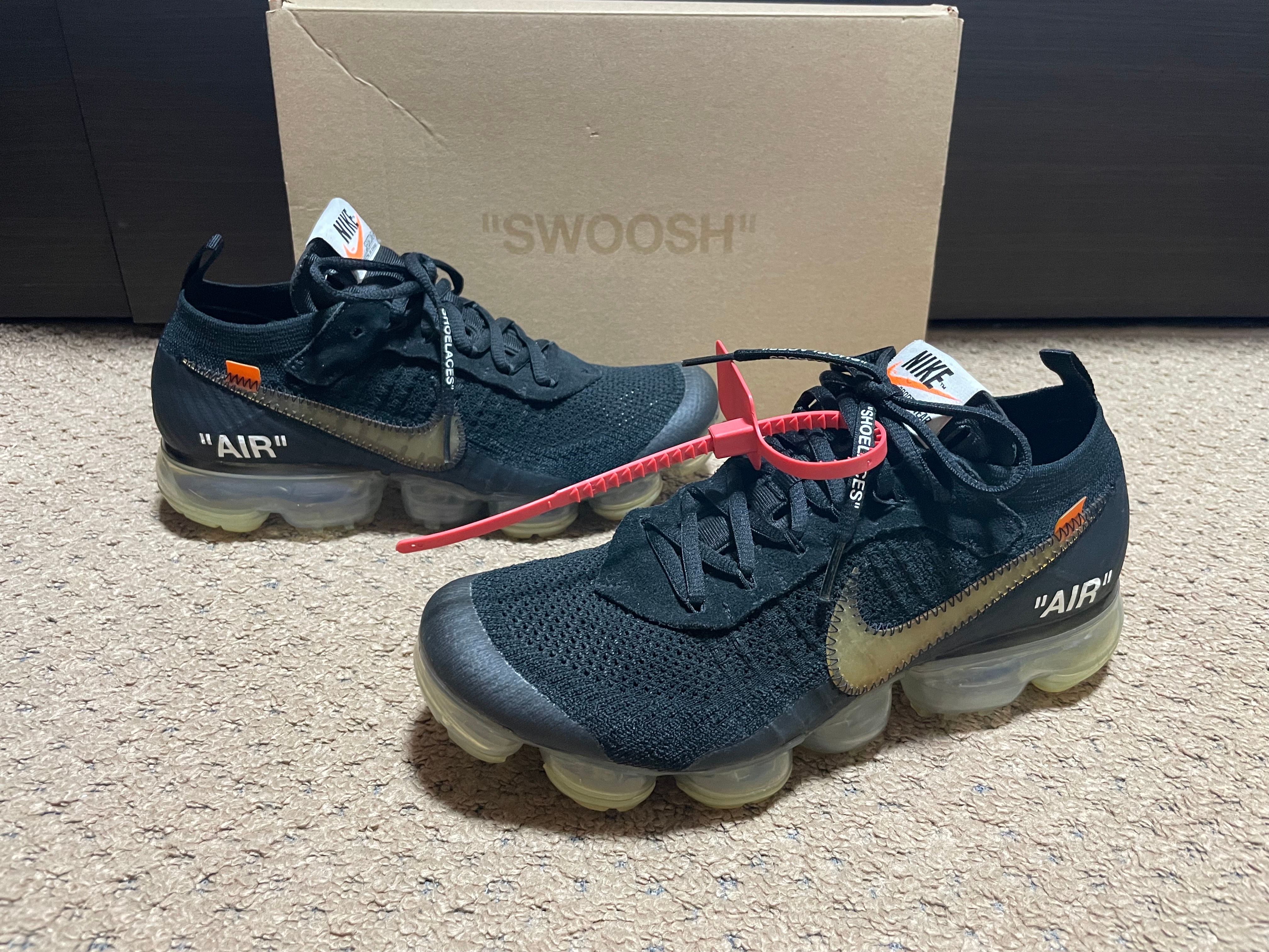 Off-White × Nike Air Vapormax "Black/Total Orange/Clear"
