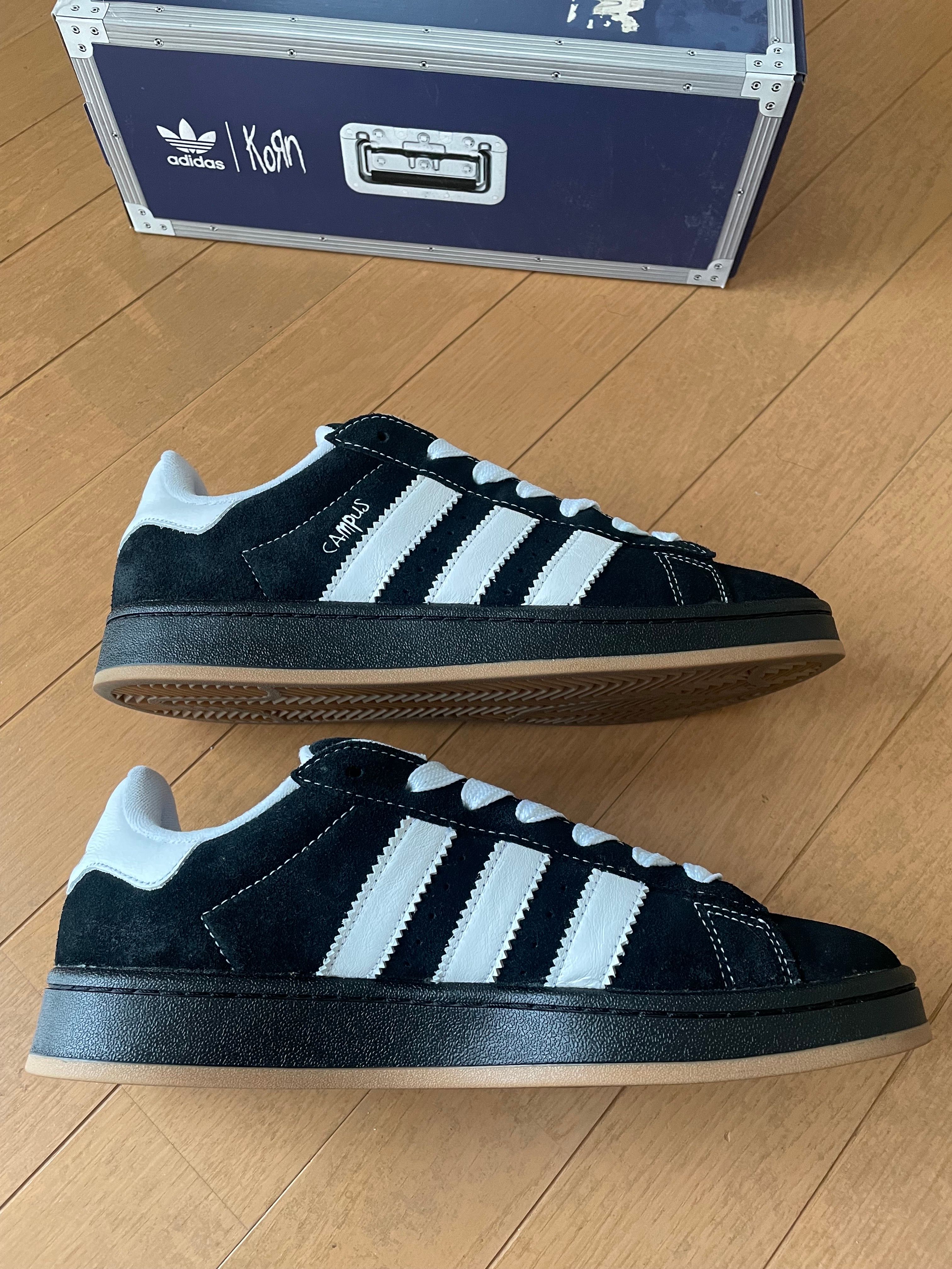 Korn × adidas Campus 00s "Black/White Gum"