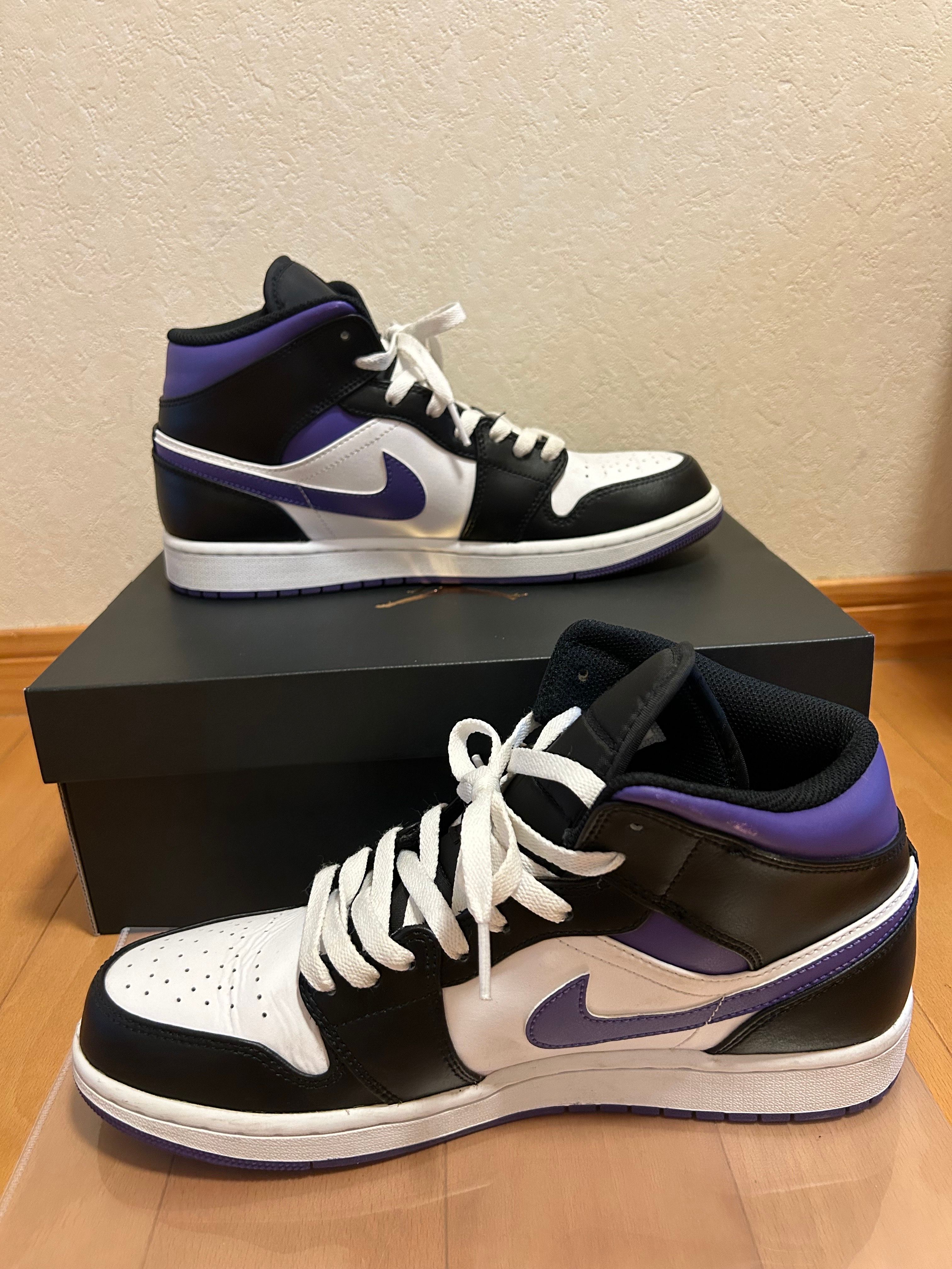 Nike Air Jordan 1 Mid "Black/Court Purple"