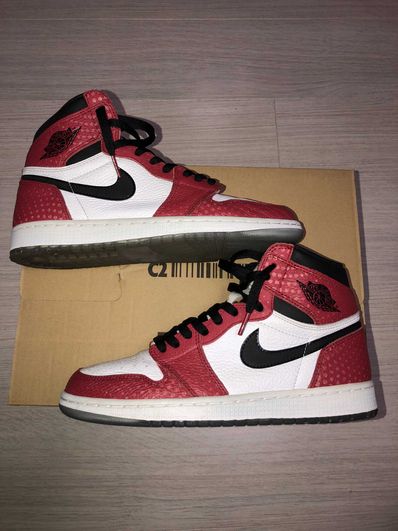 Spiderman × Nike Air Jordan 1 Origin Story "Gym Red/White/Photo Blue/Black"
