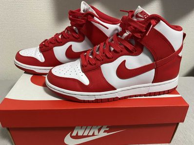 Nike Dunk High "Championship White and Red"