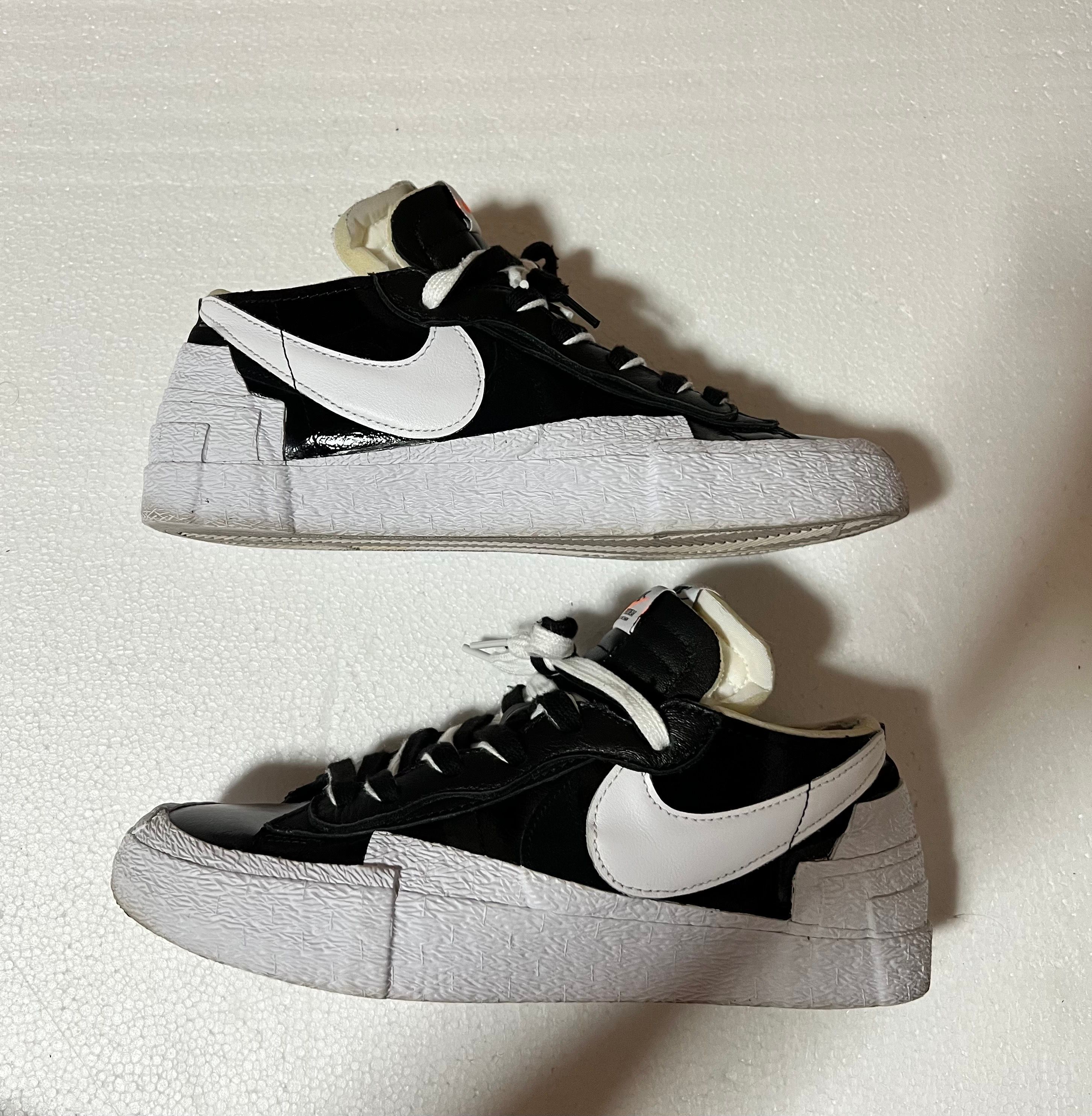 sacai × Nike Blazer Low "Black Patent Leather"