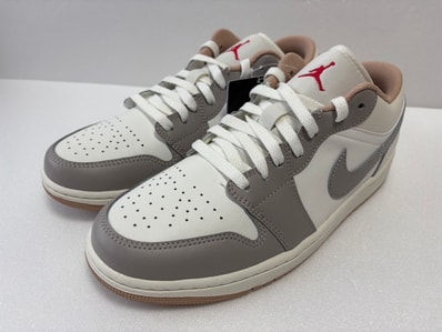 Nike Air Jordan 1 Low "Sail/Fire Red/College Grey/Hemp/Pale Ivory"