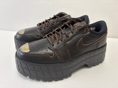 Nike Women's Air Jordan 1 Brooklyn Low "Black/Cacao Wow"