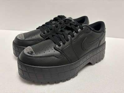Nike Women's Air Jordan 1 Brooklyn Low "Black/White/Metallic Black"