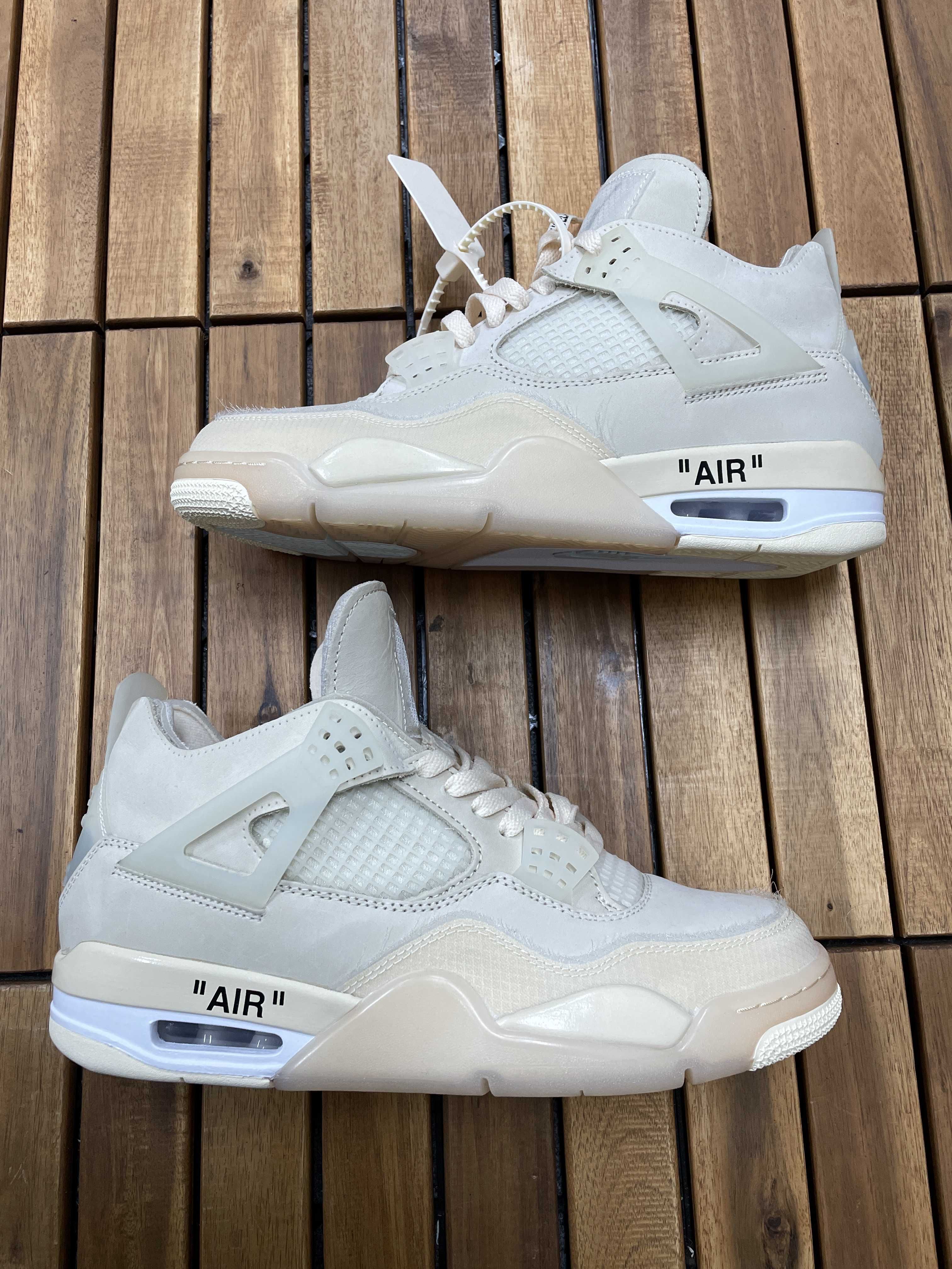 Off-White × Nike Women's Air Jordan 4 SP "Sail"