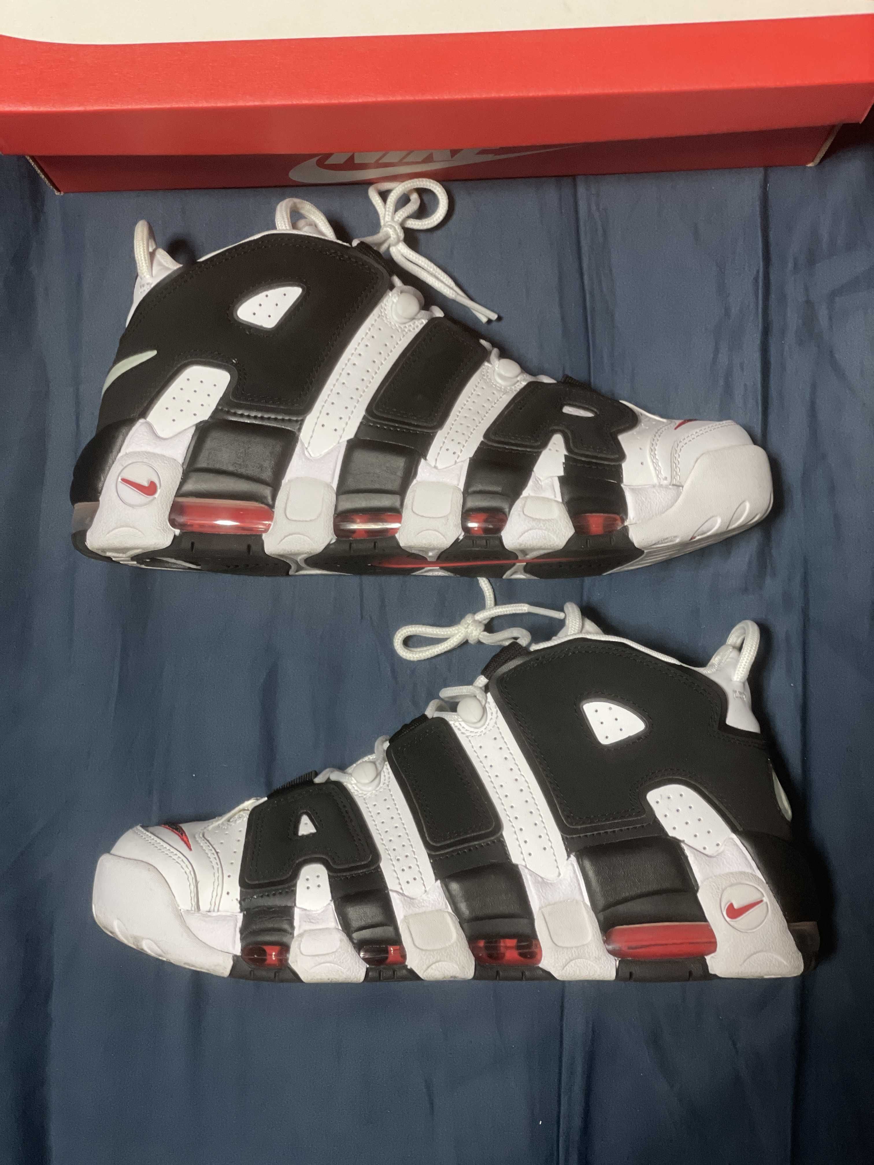 Nike Air More up Tempo "White/Black/University Red"(~2018)