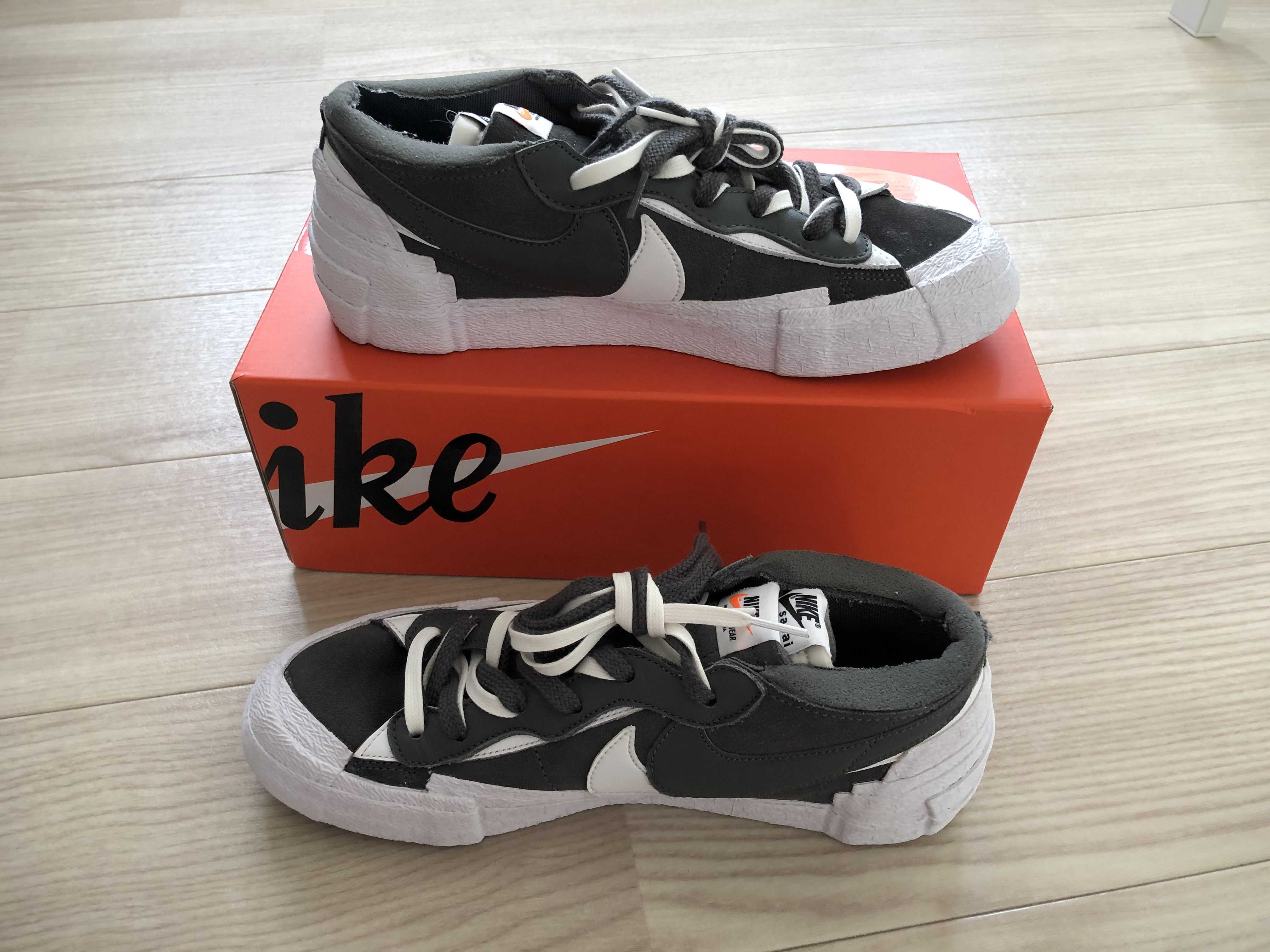 Sacai × Nike Blazer Low "Iron Grey"