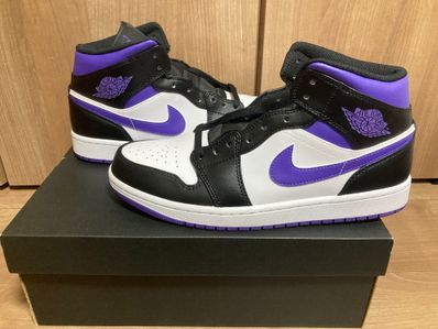 Nike Air Jordan 1 Mid "Black/Court Purple"