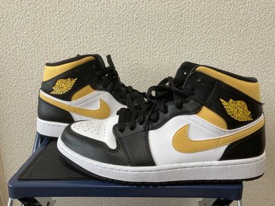 Nike Air Jordan 1 Mid "White/Pollen-Black"