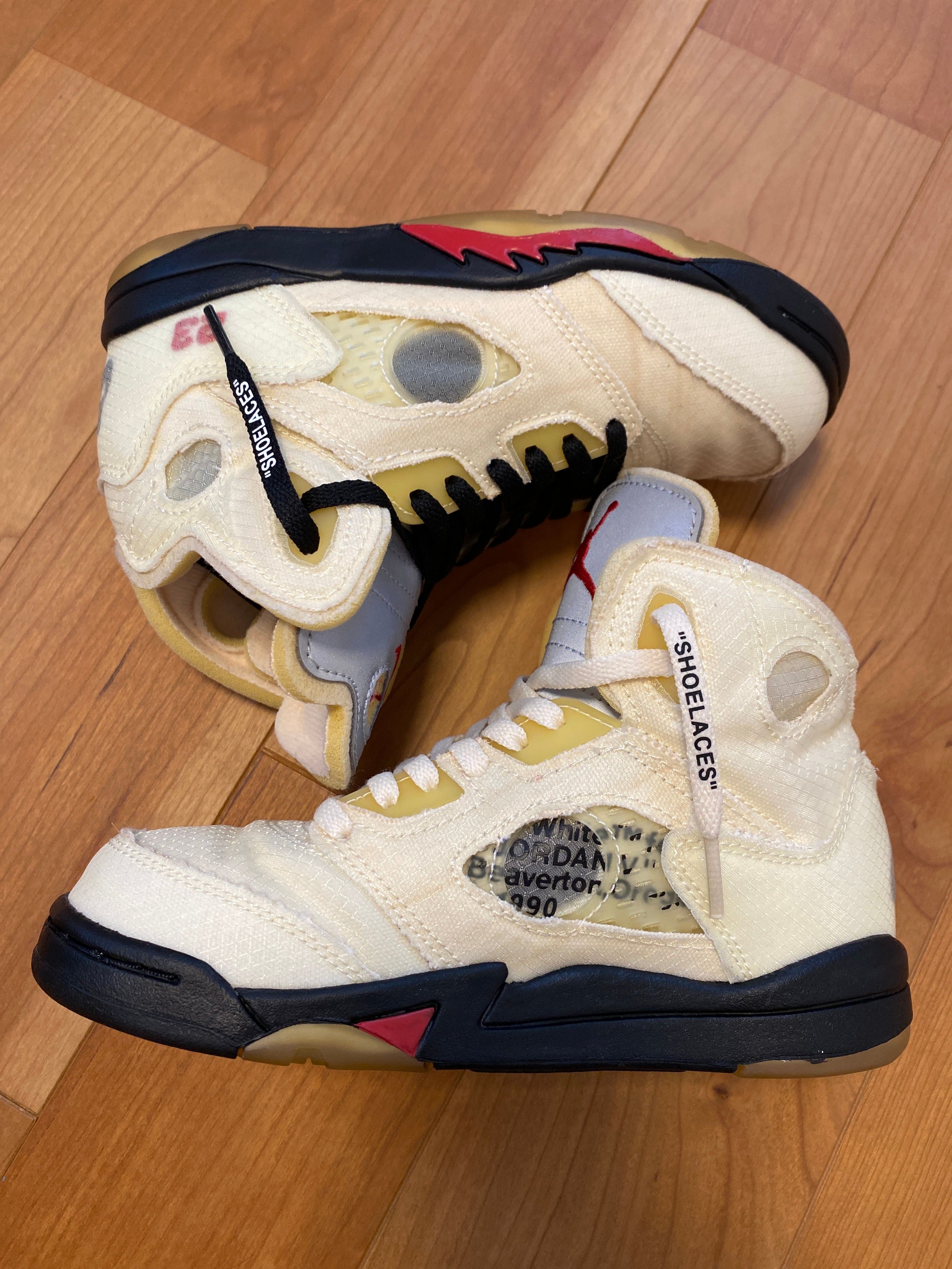 Off-White × Nike PS Air Jordan5 "Sail"