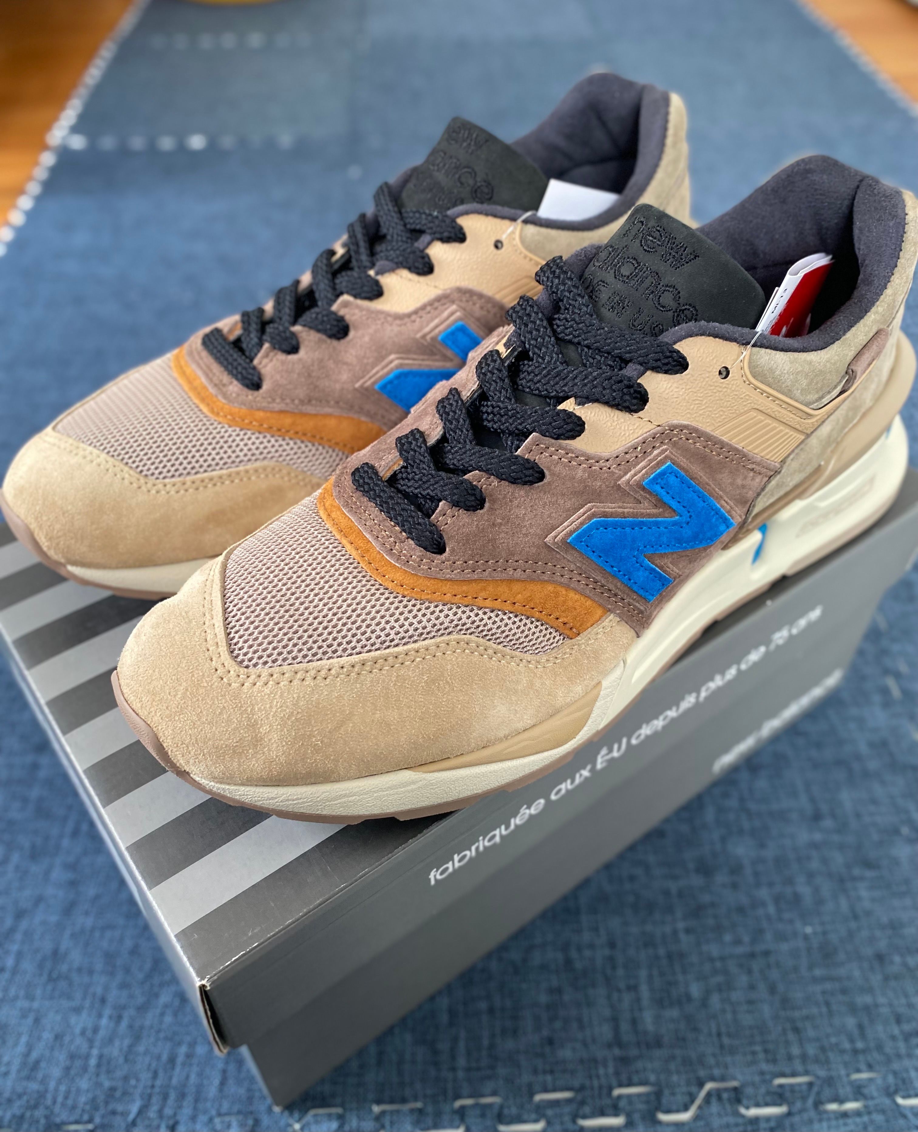 KITH × nonnative × New Balance 997S Fusion "Brown/Black-Cobalt Blue"