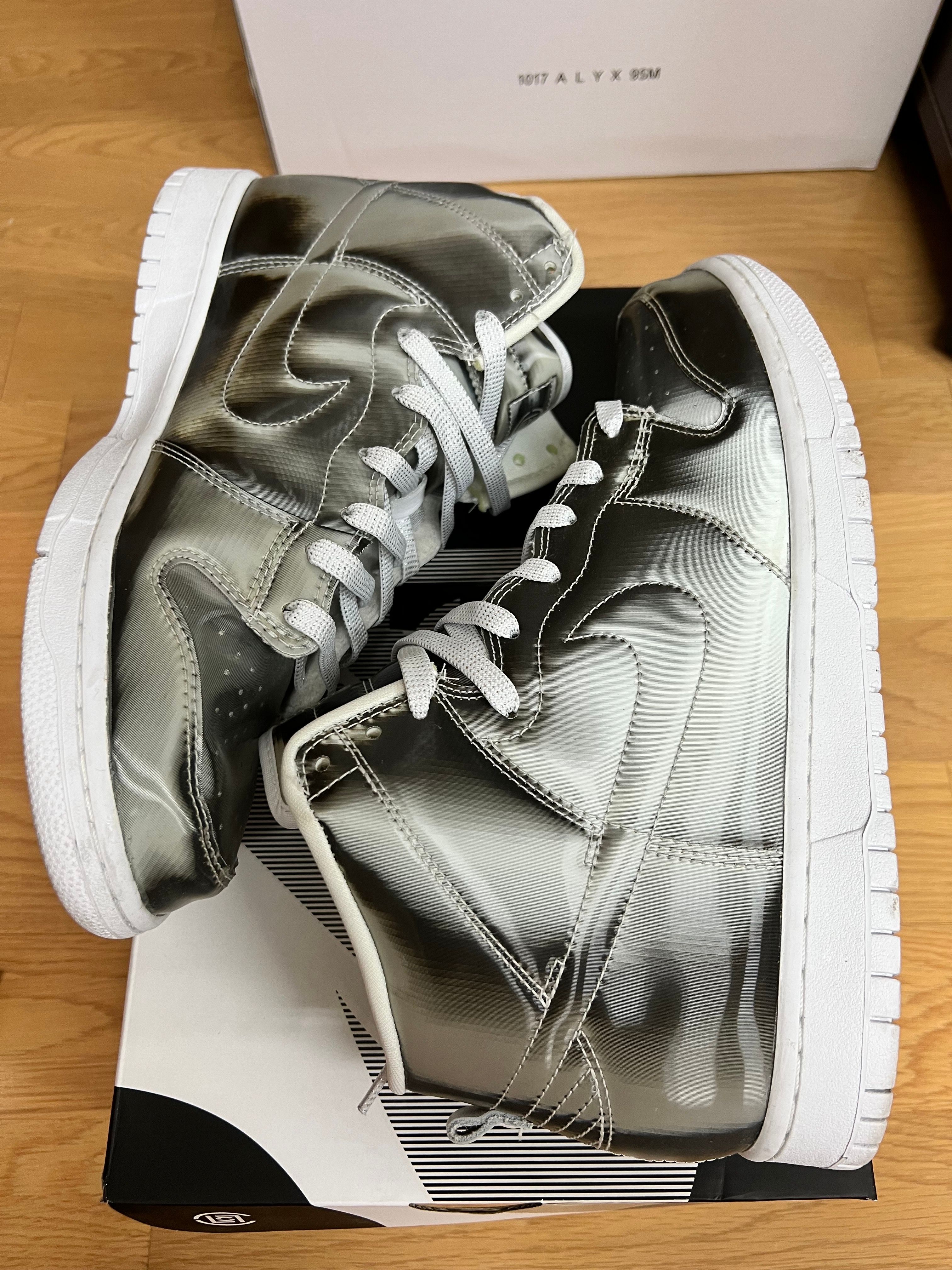 CLOT × Nike Dunk High "Silver/Flux"