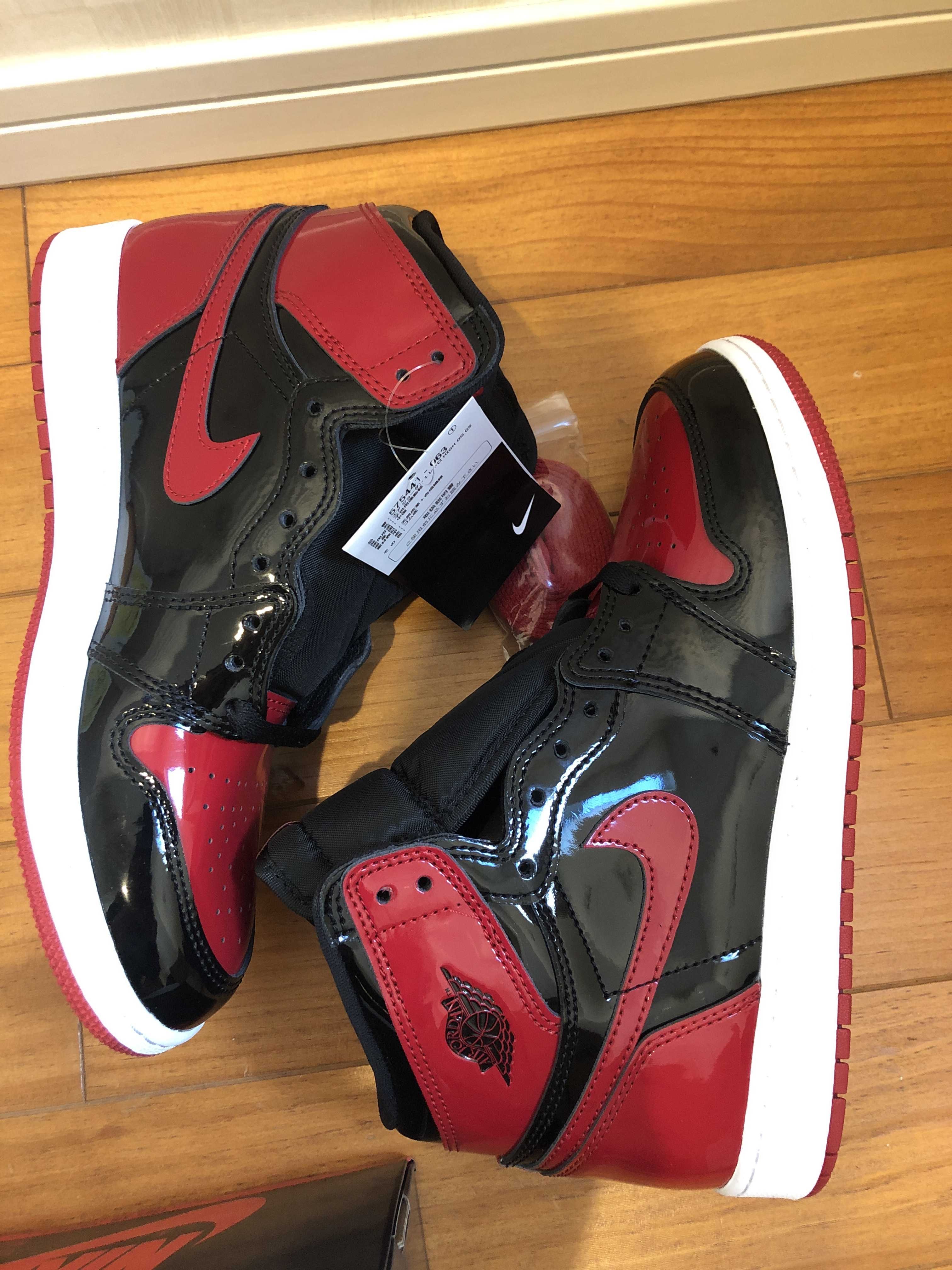 Nike GS Air Jordan 1 High OG "Patent Bred"