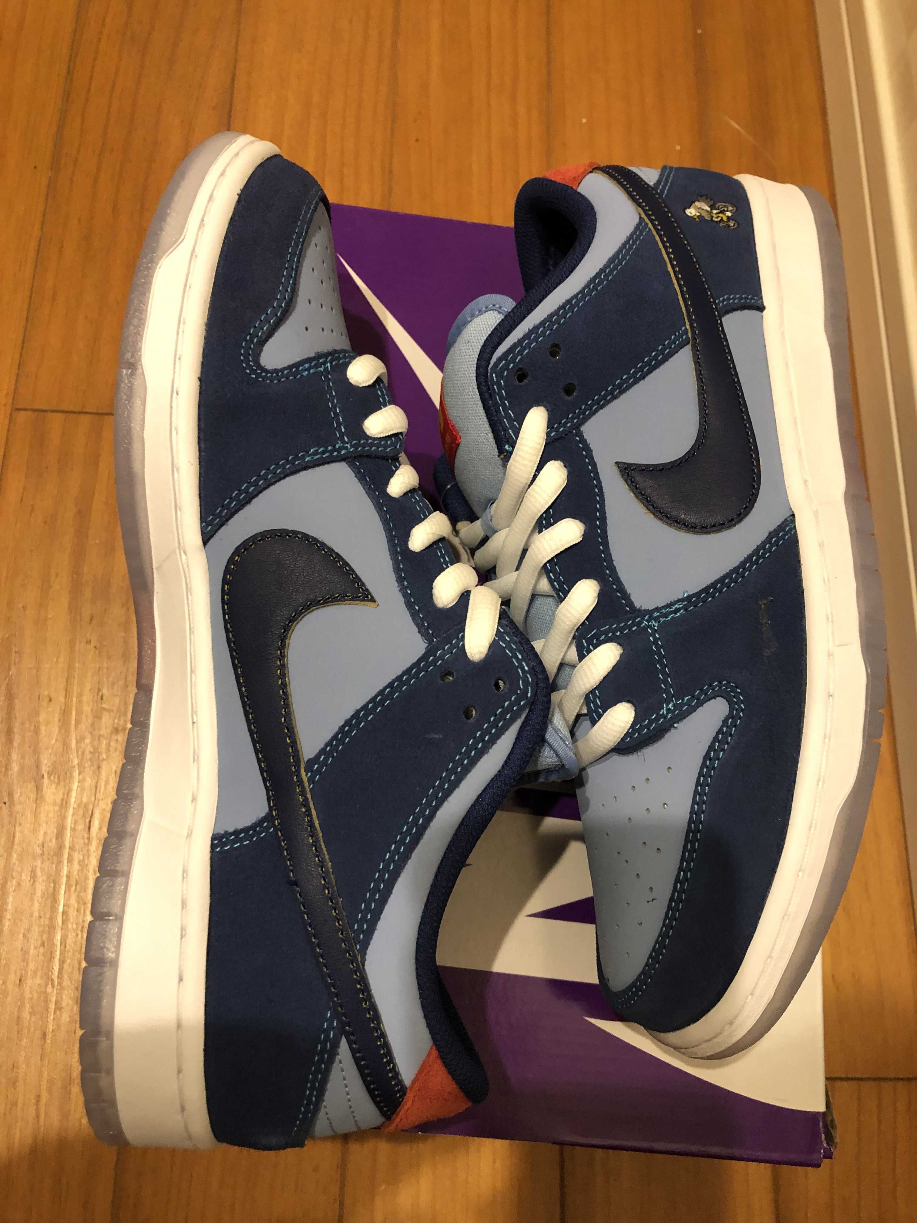 Why So Sad? × Nike SB Dunk Low "Coastal Blue/Speed Yellow-University Red"