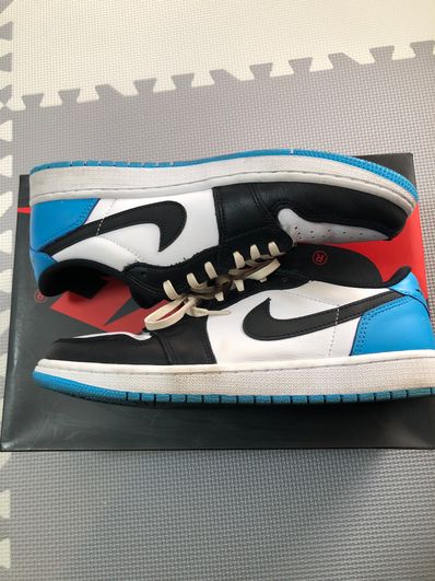 Nike Air Jordan 1 Low OG "Black and Dark Powder Blue/UNC"