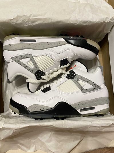 NIKE GOLF AIR JORDAN 4 "WHITE CEMENT"