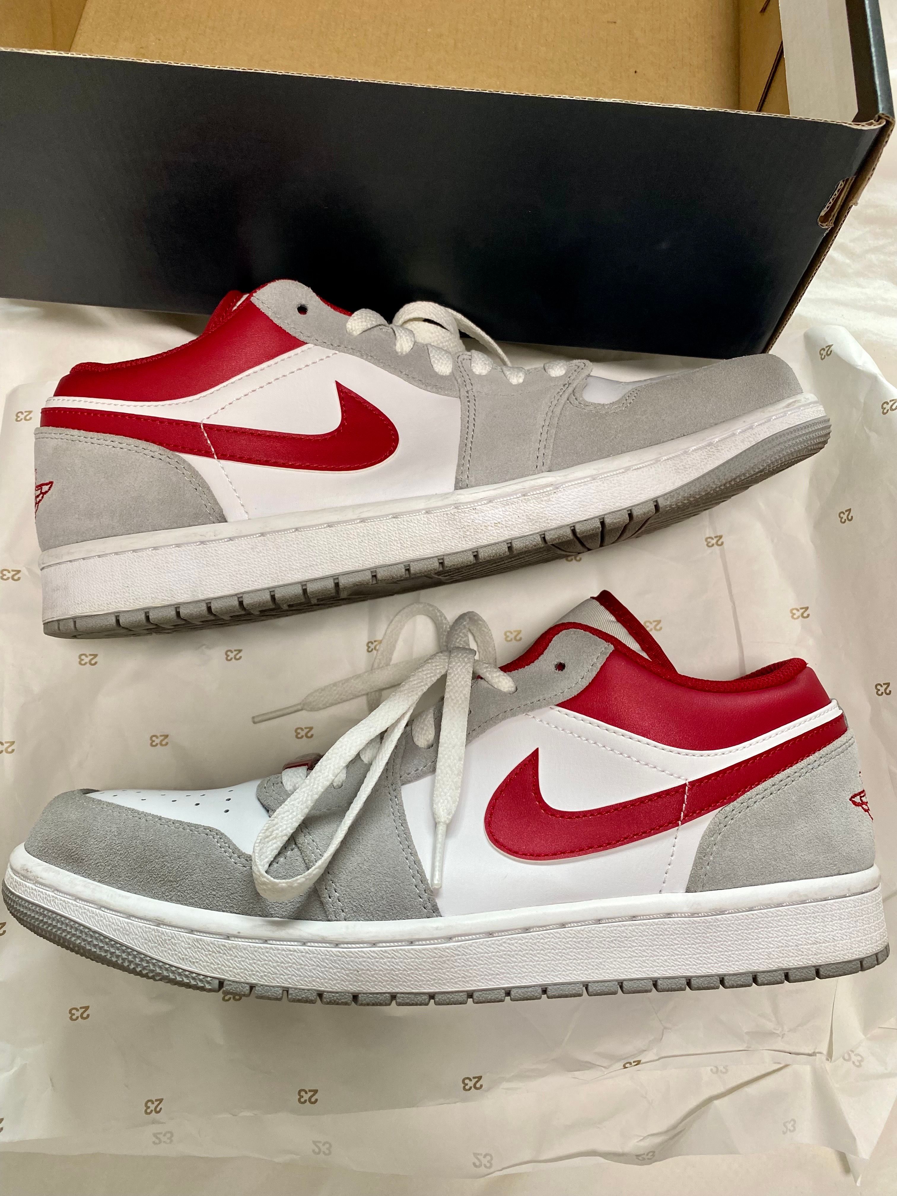 Nike Air Jordan 1 Low SE "White/Grey/Red"
